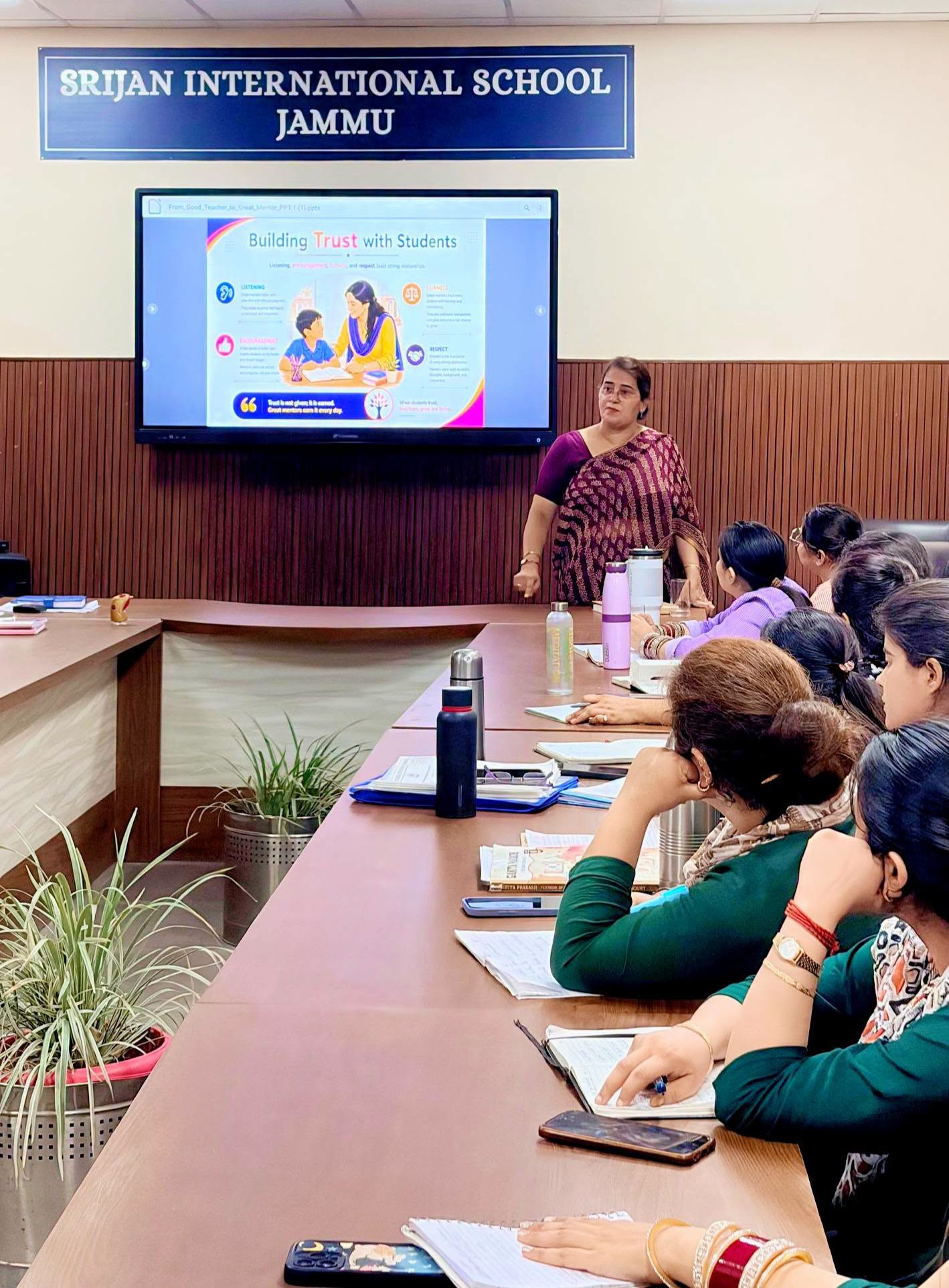 Enriching workshop on From Good Teacher to Great Mentor